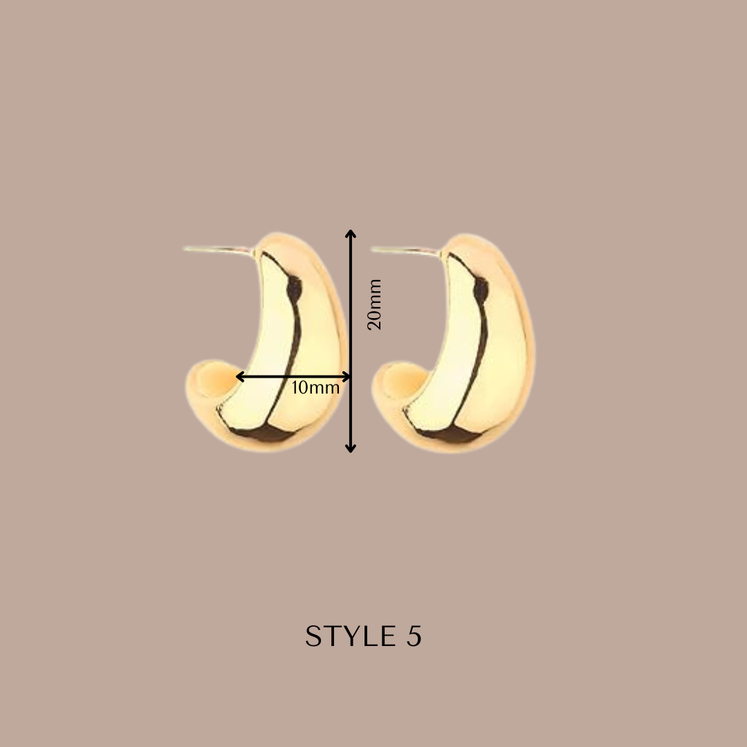 Fashion Hoops 14k Gold Plated