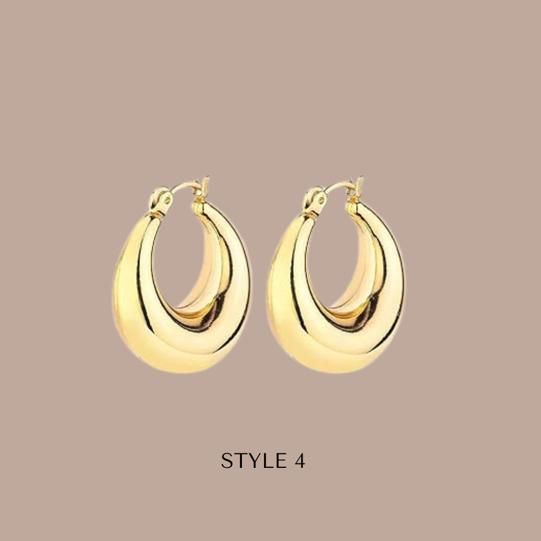Fashion Hoops 14k Gold Plated