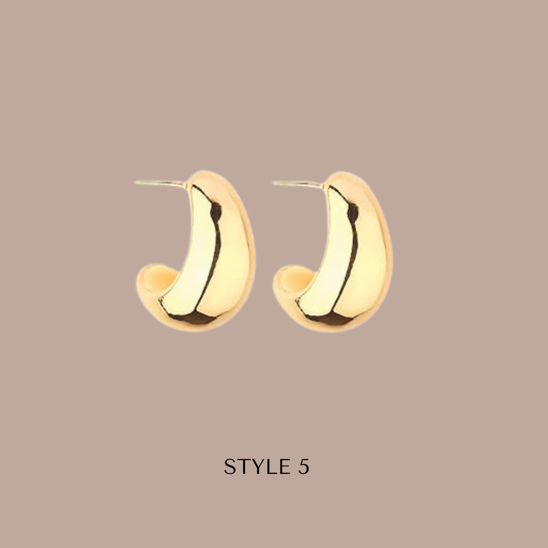 Fashion Hoops 14k Gold Plated