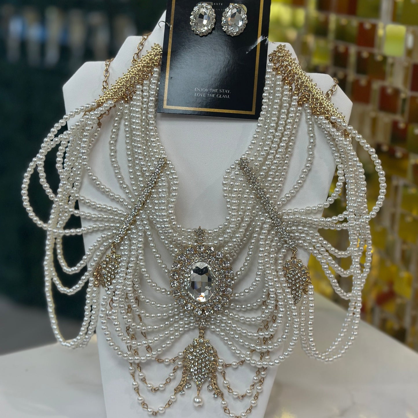 Faux Pearl Multi Layer Set