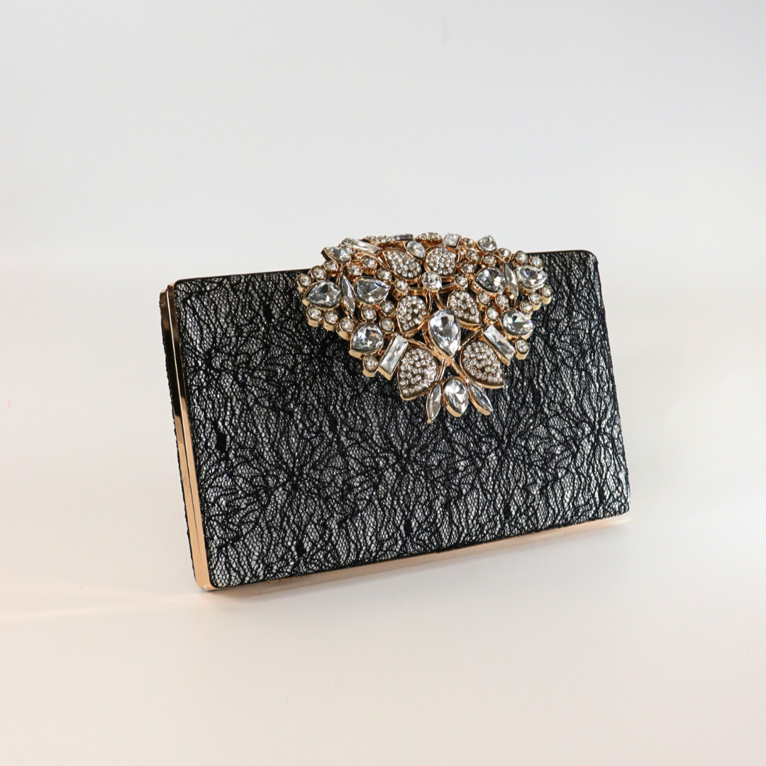 Lace and Diamonds Clutch