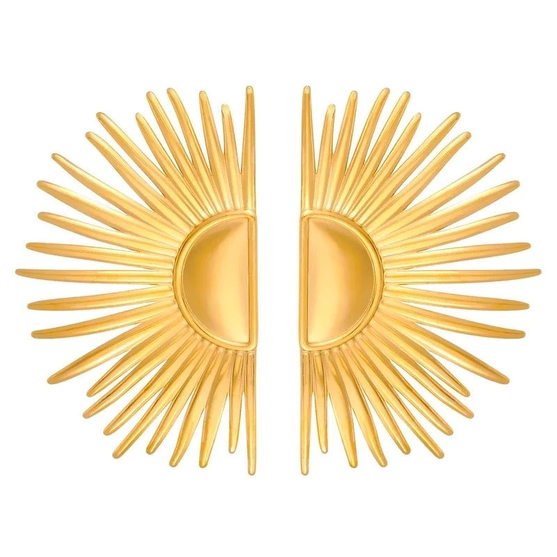 Geometric Gold Earrings