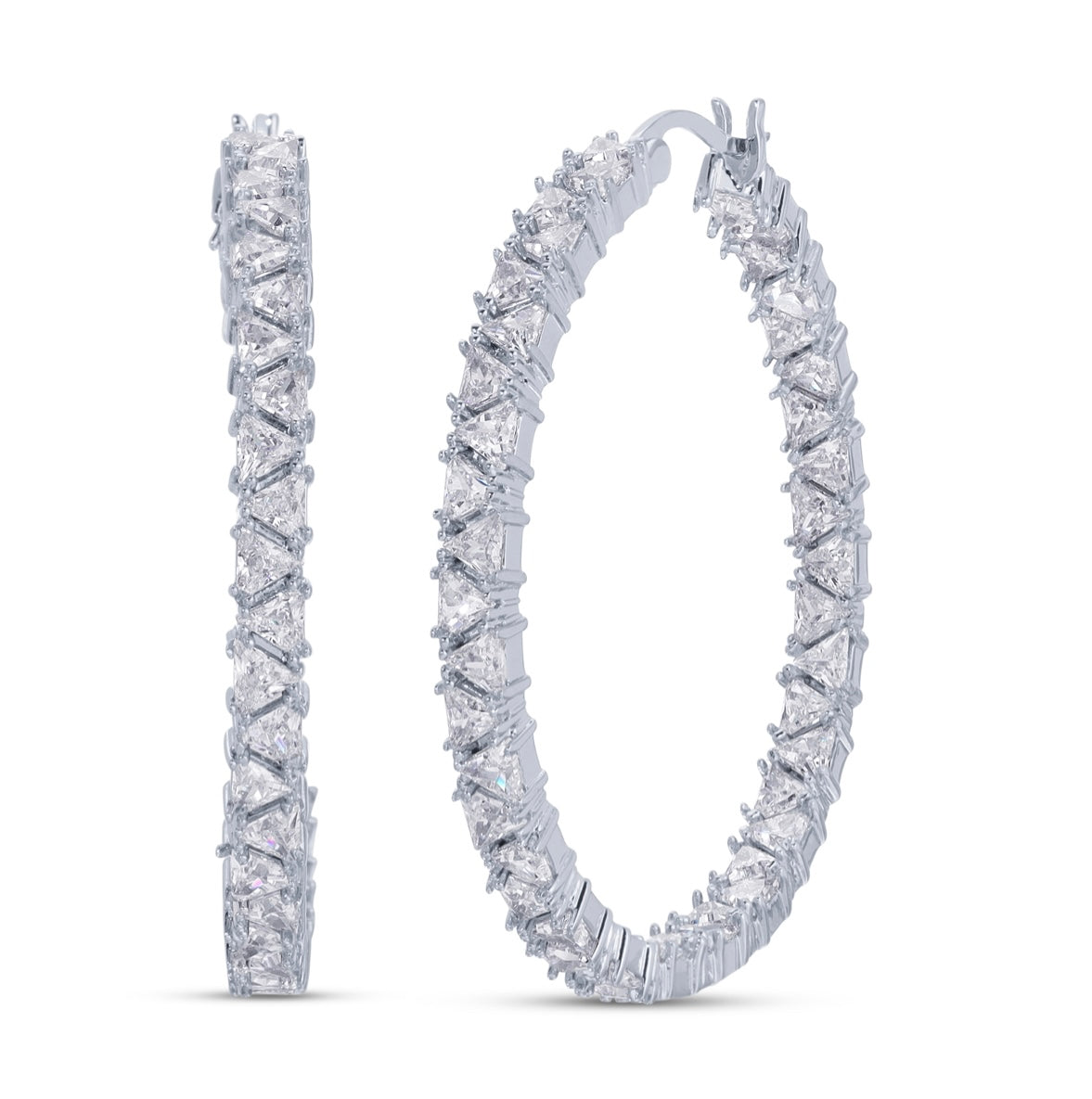 Inside/Out Triangle Hoops
