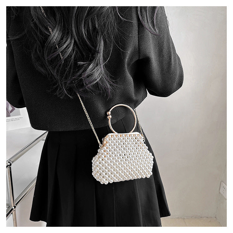 Pearl square clutch