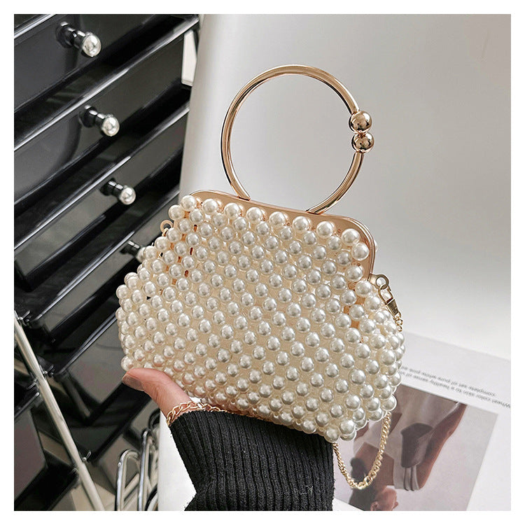 Pearl square clutch