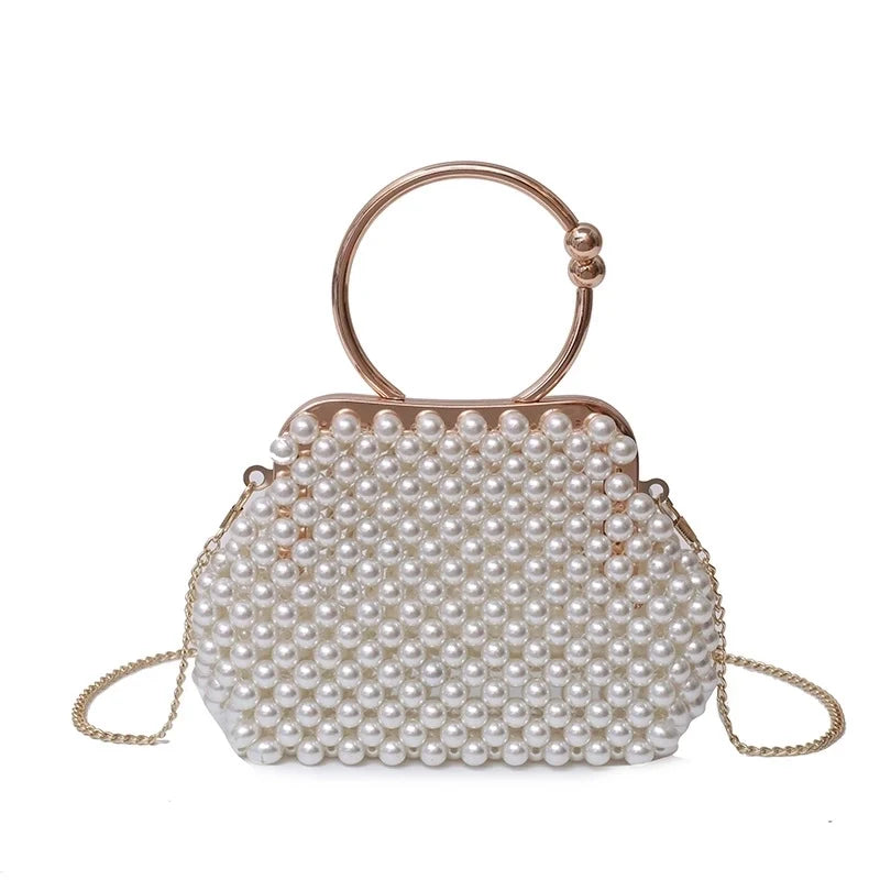 Pearl square clutch
