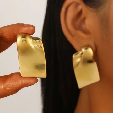 Geometric Gold Earrings