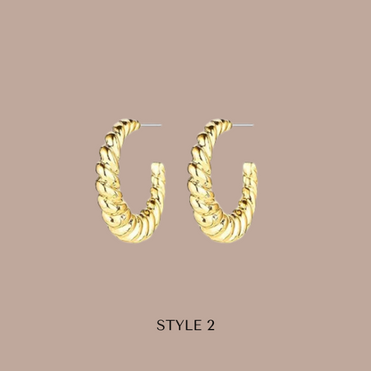 Fashion Hoops 14k Gold Plated