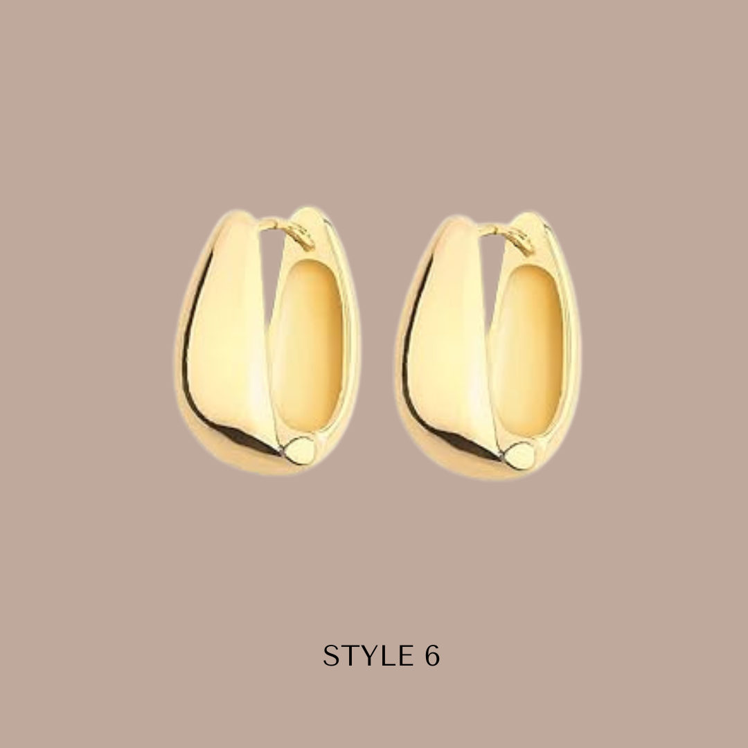 Fashion Hoops 14k Gold Plated