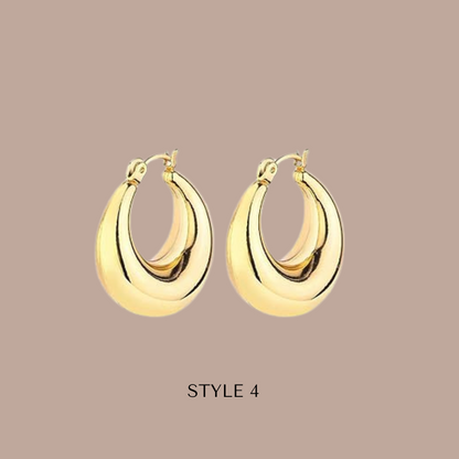 Fashion Hoops 14k Gold Plated
