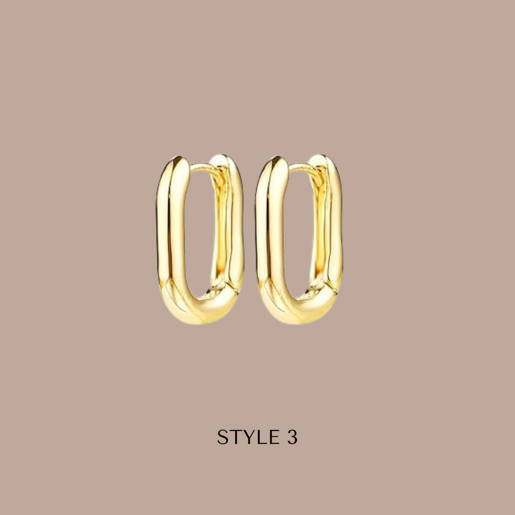 Fashion Hoops 14k Gold Plated