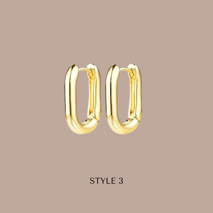 Fashion Hoops 14k Gold Plated