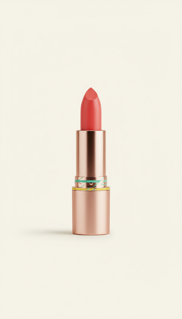 Coral Lipstick Creamy Matte Finish
