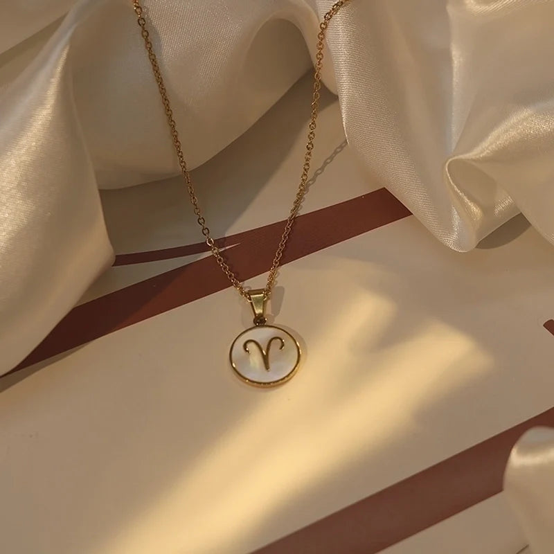Starlight Zodiac Pearl Necklace