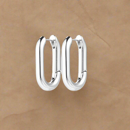 Fashion Hoops Silver Plated