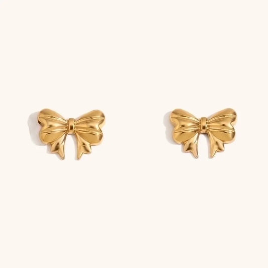 Golden Hour Bow Studs