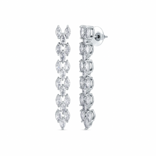 Long Drop Marquise earrings