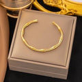 Bamboo 18k Plated