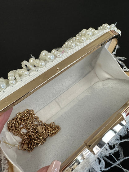 Pearl Feather handbag