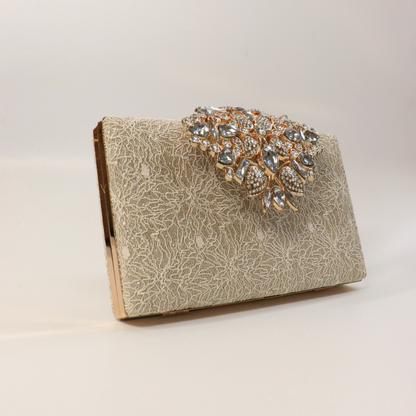 Lace and Diamonds Clutch
