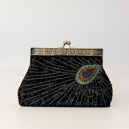 Flapper Peacock Clutch