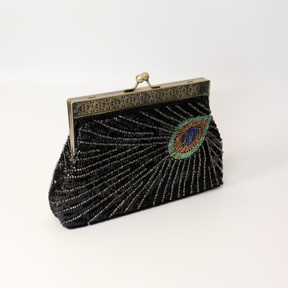 Flapper Peacock Clutch