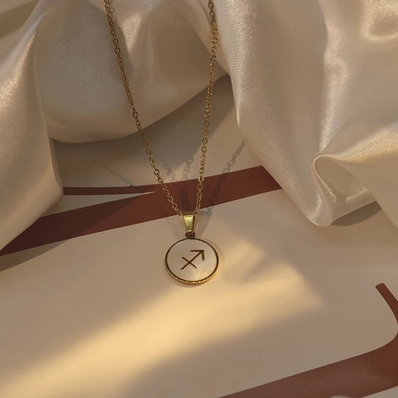 Starlight Zodiac Pearl Necklace