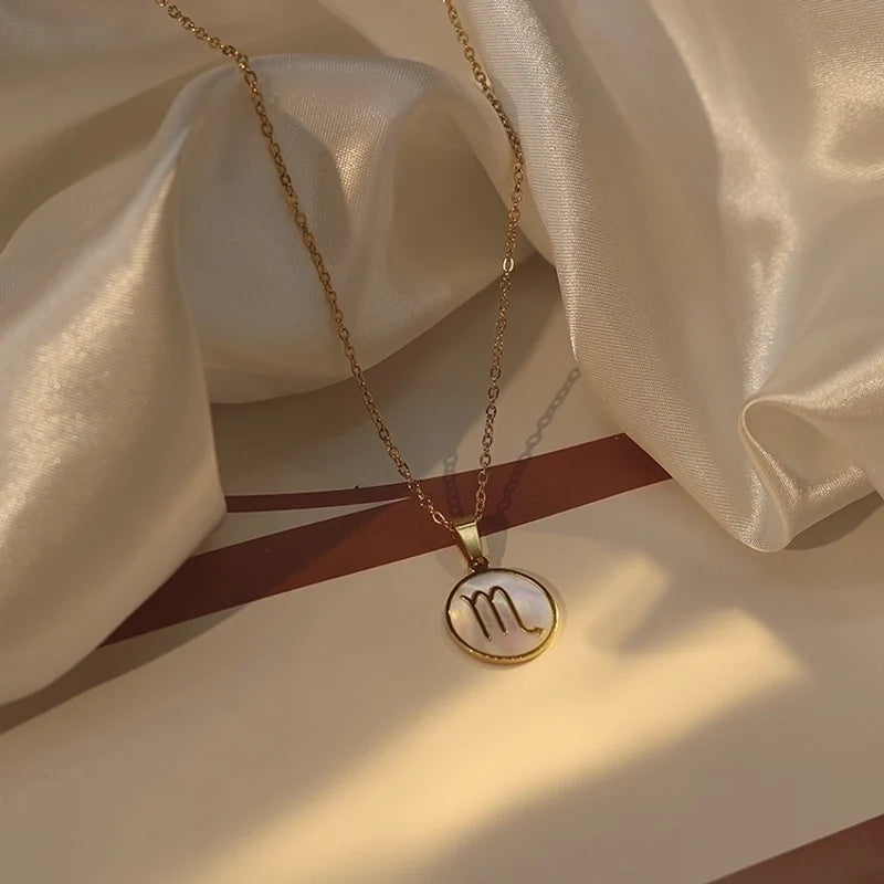 Starlight Zodiac Pearl Necklace