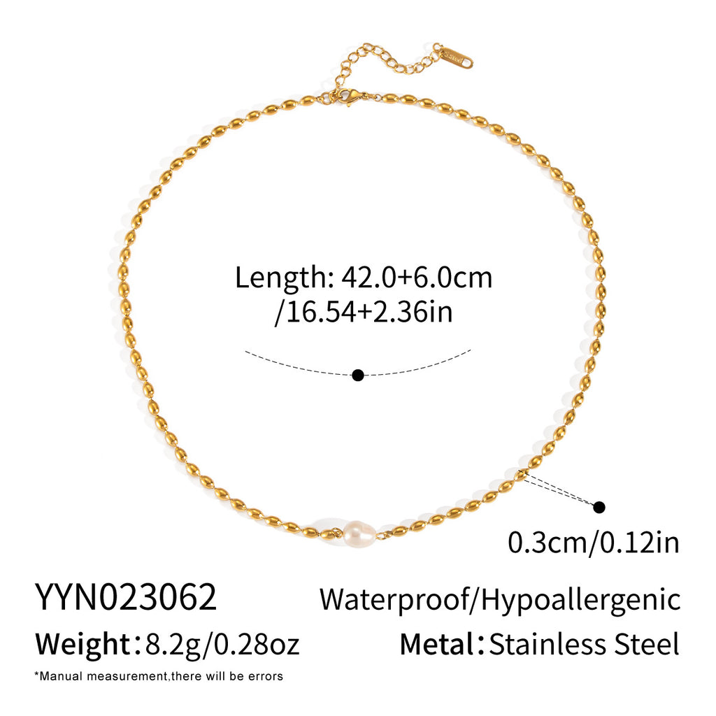 Candlelit Pearl Necklace