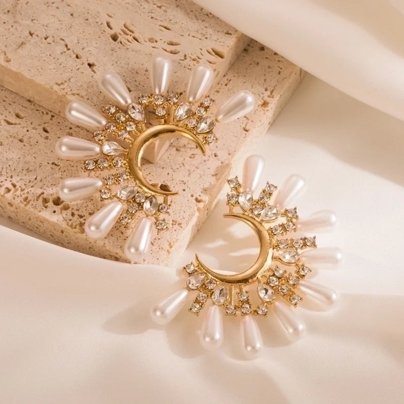 Pearl Starburst Earrings