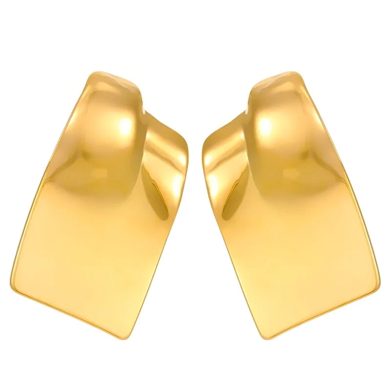 Geometric Gold Earrings