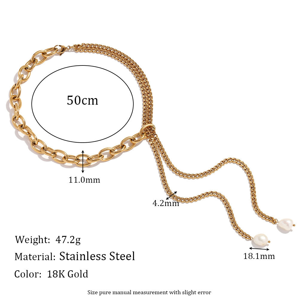 After Glow Pearl Drop Necklace