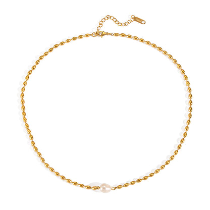 Candlelit Pearl Necklace