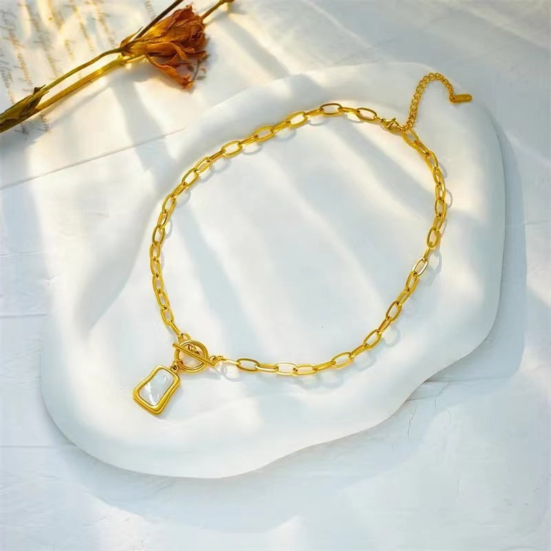 The Gallery Pearl Toggle Necklace