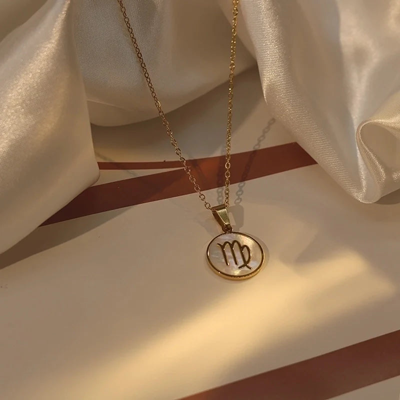Starlight Zodiac Pearl Necklace