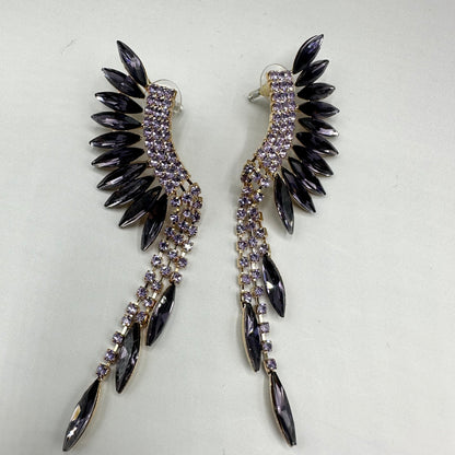 Wing bling earrings
